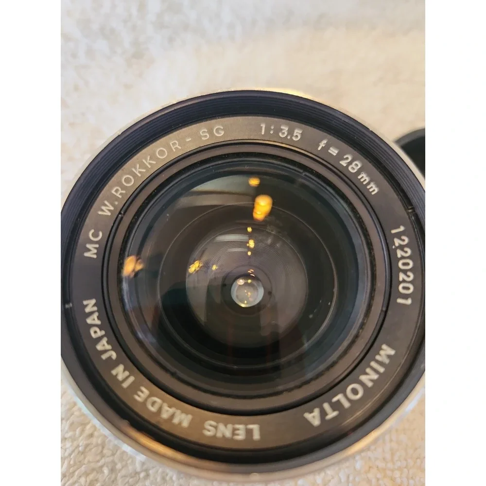 Vintage Minolta MC W.ROKKOR-SG 28mm f/3.5 Wide Angle Manual Focus Lens Japan EUC